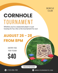 Bianco Cornhole Tournament Instagram Portrait Template