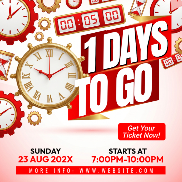 Countdown Event Instagram Ad Template | PosterMyWall