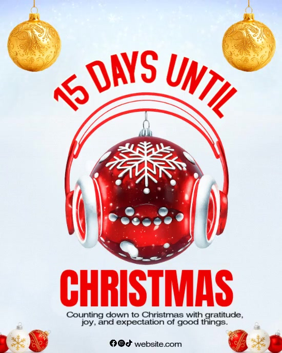 White Modern & Minimal Countdown To Christmas Template Instagram ...