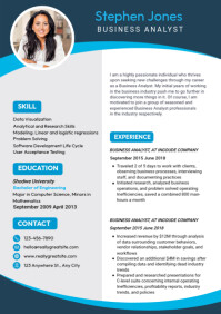 White Modern & Minimal Creative Resume Template A4