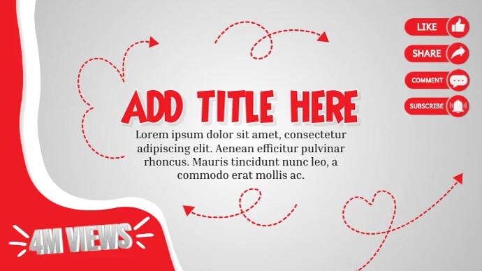 White Modern & Minimal Customizable Youtube C template