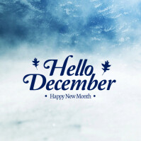White Modern & Minimal December New Month Instagram Post template