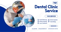 White Modern & Minimal Dental Service Facebook Ad Facebook Ad Facebook-Anzeige template