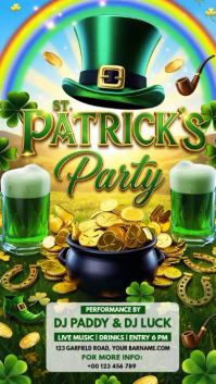 White Modern & Minimal DJ Performance Event Instagram Story Video Instagram-verhaal template