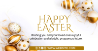 White Modern & Minimal Easter Celebration Facebook Ad Facebook-annonce template