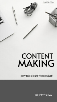 White Modern & Minimal Ebook Cover Template  Instagram Story