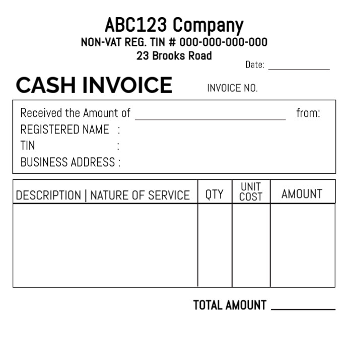 Invoice Template for Businesses Square (1:1) | PosterMyWall