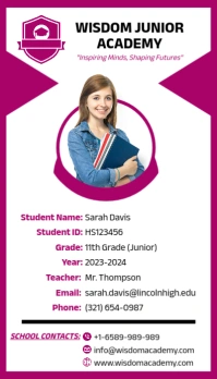 Staff IF ID Business Card template