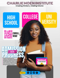 White Modern & Minimal Education Flyer Video template