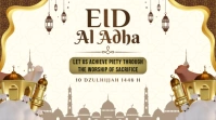 White Modern & Minimal Eid Al Adha Pos Twitter template