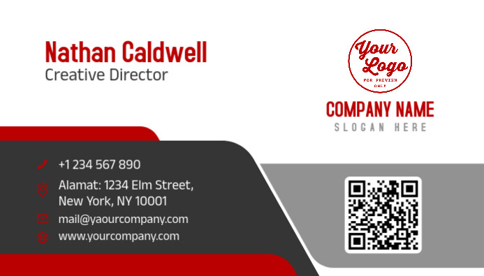 White Modern & Minimal Elegant Card Template Business Card