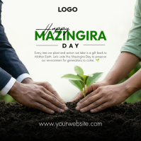Putih Environmental Awareness Wpis na Instagrama Template