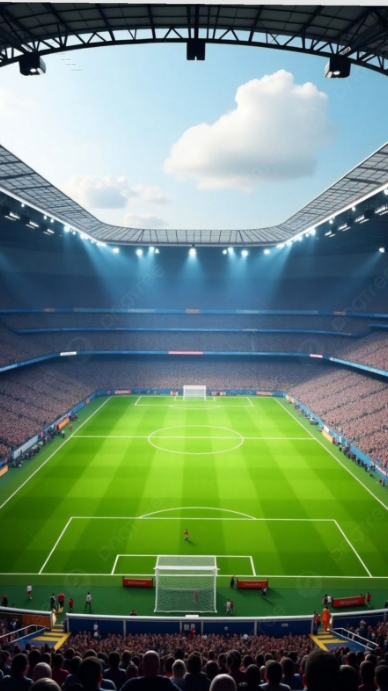 White Modern & Minimal Epic Stadium Day -soccer Field Background ...