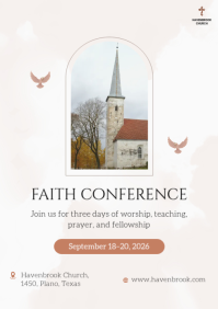 Putih Faith Conference A4 Template - Page 1