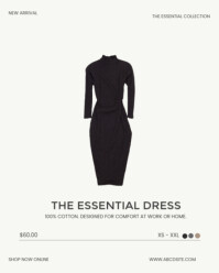 White Modern & Minimal Fashion Sale Instagram Portrait template