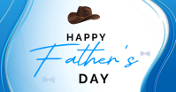 White Modern & Minimal Father's Day Celebration Facebook Shared Image template
