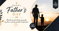 สีขาว Father's Day Facebook begivenhed cover Template