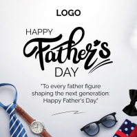 White Father's Day Instagram-opslag Template