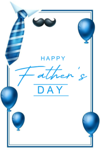White Modern & Minimal Father's Day Poster Plakat template