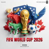 White Modern & Minimal FIFA World Cup 2026 Instagram Post template