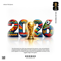 White Modern & Minimal FIFA World Cup 2026 Logo template