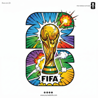 White Modern & Minimal FIFA World Cup 2026 Square template