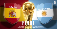 White Modern & Minimal FIFA World Cup Final Match Day delt Facebook-billede template