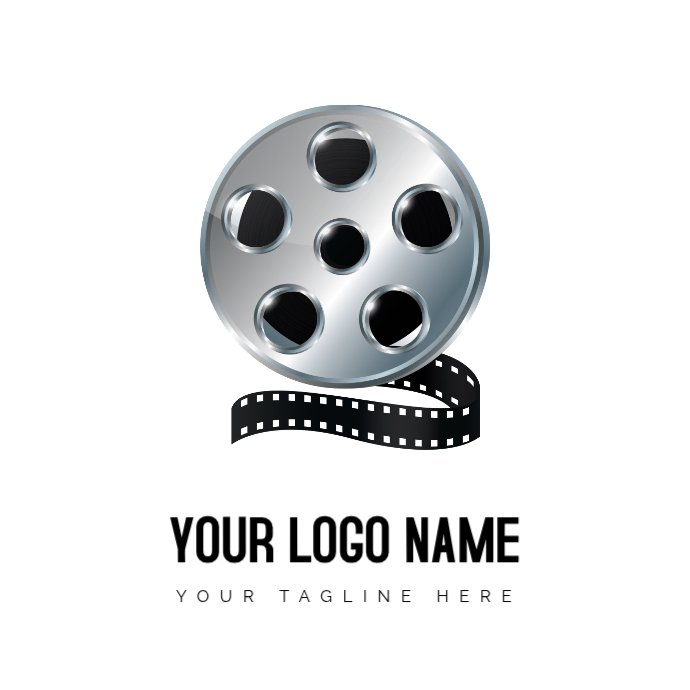 Filem Logo Template White modern & minimal film and cinema logo logo Template | PosterMyWall