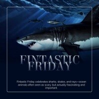 White Modern & Minimal Fintastic Friday Instagram Video template