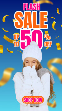 White Modern & Minimal Flash Sale Instagram Story template