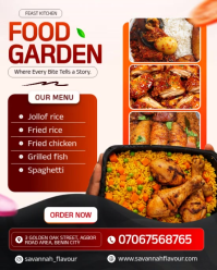 White Modern & Minimal Food Menu Instagram Portrait Video template