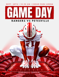 Wit Football Game Day Folder Template
