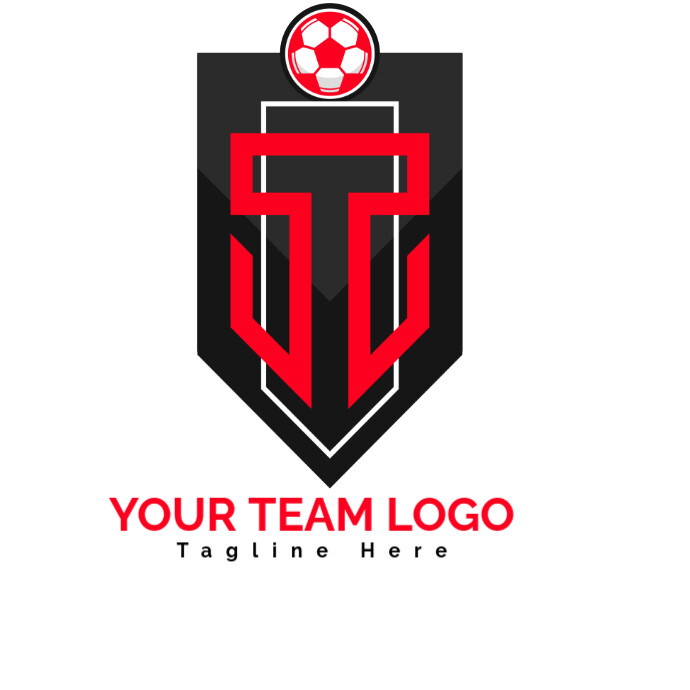 White Modern & Minimal Football Team Logo template