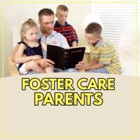 White Modern & Minimal Foster Care Instagram Post Instagram-opslag template