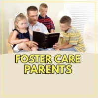 White Modern & Minimal Foster Care Instagram Post template