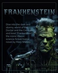 White Modern & Minimal Frankenstein Day Instagram Portrait template