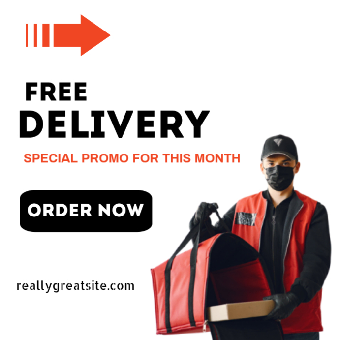 Free Delivery Promotion Template | PosterMyWall