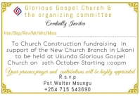 White Modern & Minimal Fundrive Church A6 template