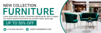 White Furniture Sale Twitter Banner Template