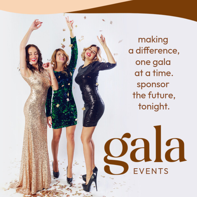 White Modern & Minimal Gala Event Instagram Post