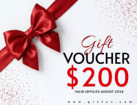 White Gift Voucher Flyer Template