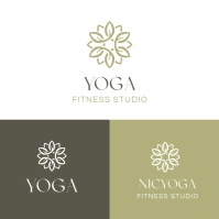 White Modern & Minimal Gold Black Minimal Flower Logo Icon Template Design 2025 2026 2027 2028 2029