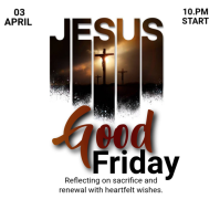 White Modern & Minimal Good Friday Instagram Post template