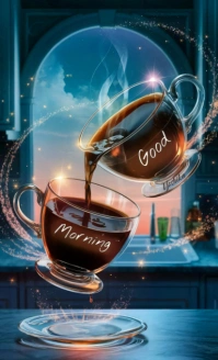 White Modern & Minimal Good Morning With Coffee  Us Legal VSA Wetlik template