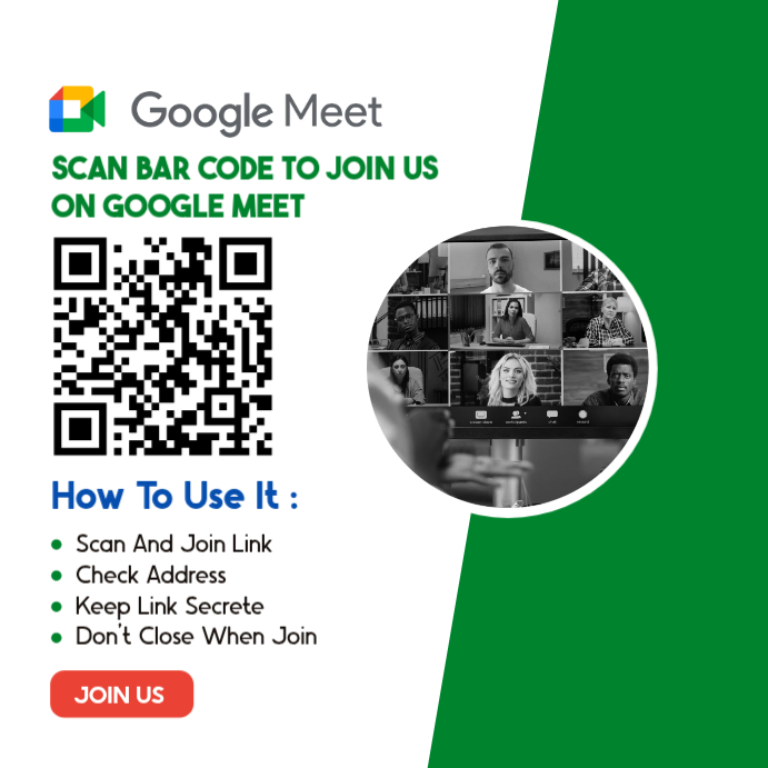 Plantilla de Google Meet Invitation | PosterMyWall