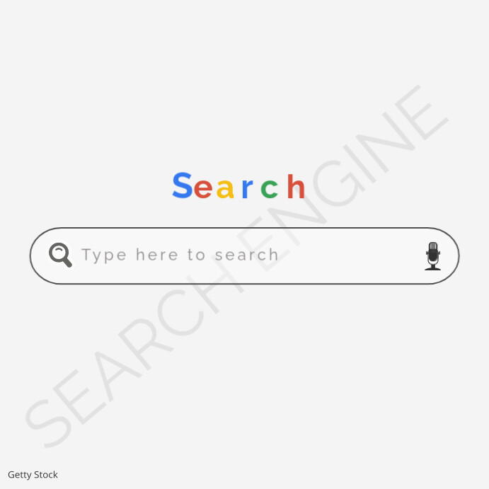 White Modern & Minimal Google Search  Instagram Post template