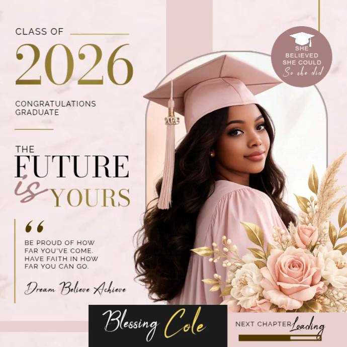 Modèle Graduation Announcement | PosterMyWall