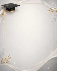 White Modern & Minimal Graduation Instagram Portrait template