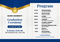 501+ Free Graduation Program Templates | PosterMyWall