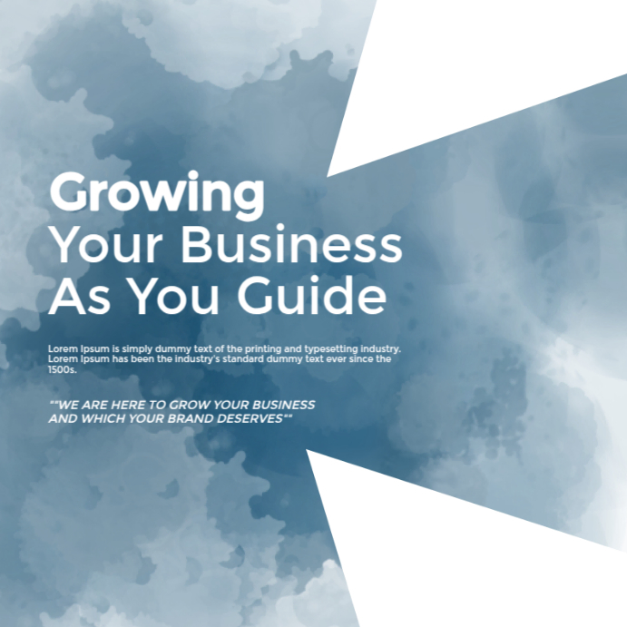 White Modern & Minimal Growing Your Business Agency Promotion For Social Media Instagram Post template